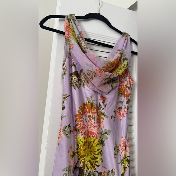 NWT Cinq a Sept Chrysanthemum Ray Dress in Lilac Multi Size 0 - Picture 8 of 9